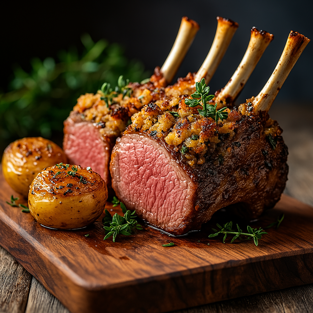 Herb-Crusted Rack of Lamb