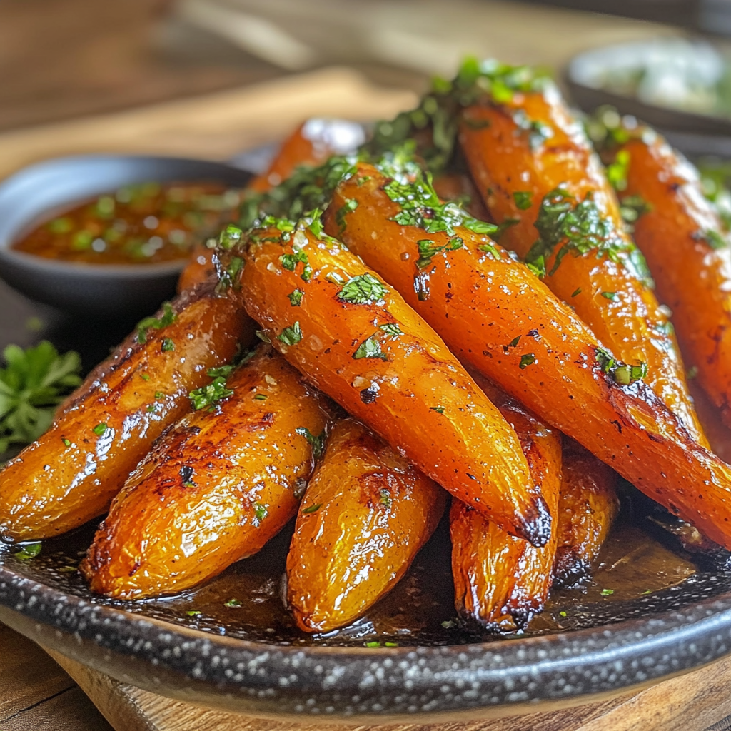 🥕 Honey Roasted Carrots – A Sweet & Savory Side That Steals the Show!!