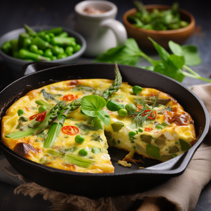 Frittata with Spring Vegetables: Easy, Fresh & Full of Flavor