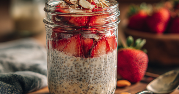 Overnight Oats with Chia Seeds—Easy Make-Ahead Breakfast