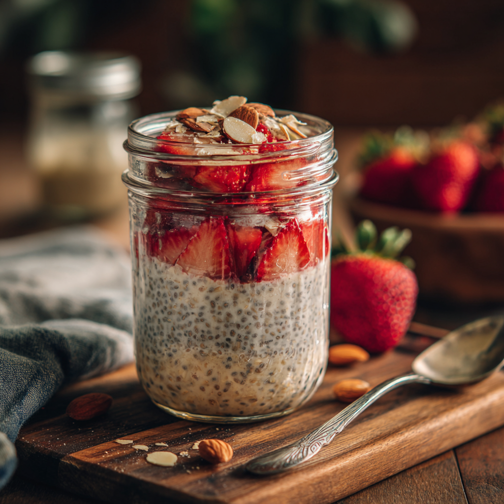 Overnight Oats with Chia Seeds—Easy Make-Ahead Breakfast